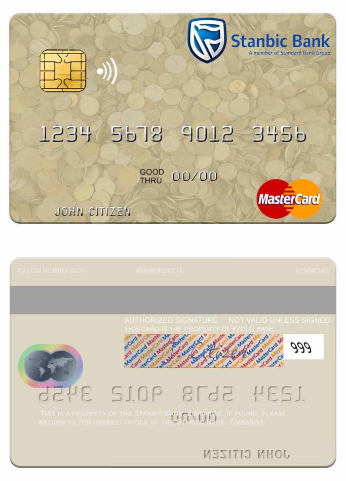 Zimbabwe Stanbic Bank mastercard